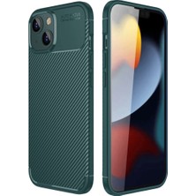 14 Kılıf Auto Fus Karbon Kapak - Koyu Yeşil