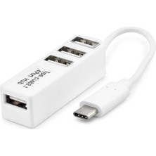 Pileli Store Pilelistore Type-C Hub 4*usb Beyaz (Telefon Uyumlu) HDX7015