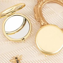 Pileli Store Pilelistore Gold Kapaklı Makyaj Cep Aynası