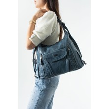 Baginn Y.s.deri Kadın Sırt Çantası Fonksiyonel Kullanım Ister Omuz Ister Çapraz Askılı Çanta 28*28 cm