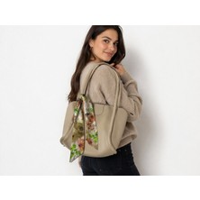 Parmedix Kadın Omuz Çantası Fular Detaylı Şık Günlük Kullanım Çanta