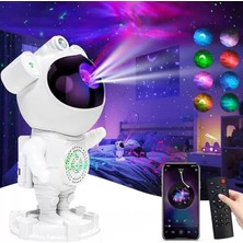SHC4200 SN-30764 Astronot Galaxy Projektör Gece Lambası Uzaktan Kumandalı Bluetooth Hoparlörlü