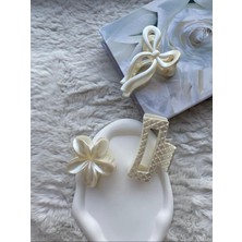 Morfi 3'lü Set Fiyonk,lotus,dikdörtgen Toka