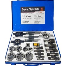 Beyaz Kılavuz Pafta Takımı Inc #r4 1/8 - 1-1/4 25 Parça