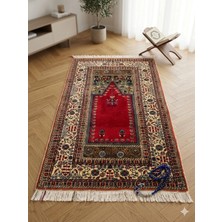 Ft Halı Kayseri El Dokuması Yün Seccade - Geleneksel Motifli Namazlık 90X150 cm