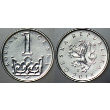 Banknoting Çekya 1 Koruna 2014.