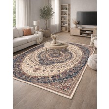 Lioara Home Modern Klasik Dijital Baskılı Halı – Modern, Kaymaz Taban, Salon & Oturma Odası Için Halı