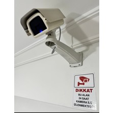 Vicon Sahte Kamera izlenmektedir sticker pil ve ayak hediyeli büyük boy mavi ışık