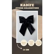 Joinkidz Kadife Büyük Boy Fiyonk Toka Kadın