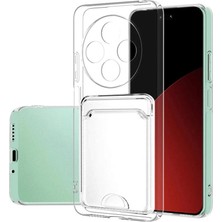Mepura Xiaomi Redmi 14C Kılıf Kart Şeffaf Silikon - Şeffaf