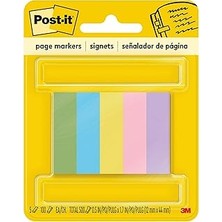 Uravas Store Post-It Page I Aretleri, Assorted Colors, 5 Pads Of 100 Strips/paket