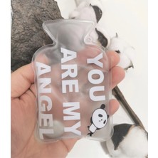 Uravas Store Şeffaf Çanta Boy Mini El Isıtıcı Patlamaz Mesajlı Sıcak Su Torbası