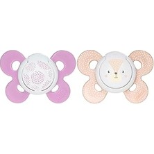 Uravas Store Physio Silikon Emzik (6-16 Ay, 2'li), Pembe