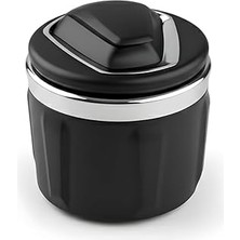 Uravas Store Lüks Araba Içi Küllük - Koku Hapsetme Özellikli Kapaklı Tasarım - Tüm Araç Modellerine Uyumlu Siyah