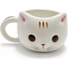 Pileli Store 3D Kedi Tasarımlı Kabartmalı Kupa Bardak ALK5030