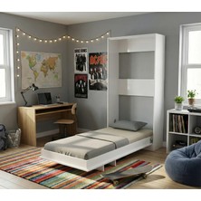 Bomo Project Bomoproject | Tek Kişilik Dik Açılır Duvar Yatağı | MDF