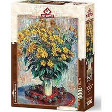 Uravas Store Puzzle Kudüs Enginar Çiçekleri, Claude Monet 1000 Parça Puzzle