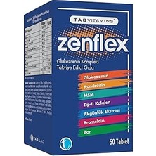 Uravas Store Zenflex 60 Tablet Glukozamin Kondroitin Msm Tip Ii Kolajen