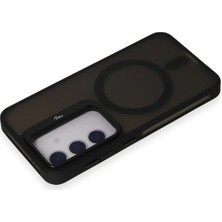 İlk El Grup Ieg™  Samsung Galaxy S24 Flet Lens Magsafe Kapak - Siyah