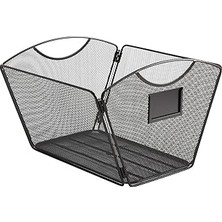 Uravas Store Safco Ürünler Onyx Mesh Letter Boyutlu Masaüstü Küvet Dosyası 2162BL, Siyah Toz Boya Kaplama, Dayan