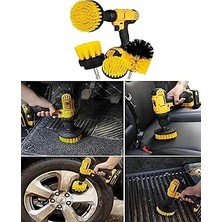 Uravas Store Kyrotech 3lü Matkap Ucu Banyo Küvet Duşakabin Araba Tekerliği Koltuk Yıkama Temizleme Fırçası Seti