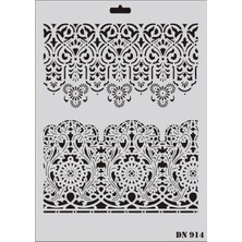 SHC4200 Dantel Seri DN-914 Stencil 35X25 cm