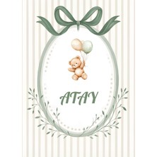 Nice Events Balonlu Ayıcık Ayaklı Karşılama Panosu 75X50