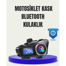 IP65 Suya Dayanıklı Kask Bluetooth Kulaklık LCD Ekranlı Midastech
