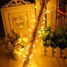 Uravas Store 10 Metre 100 Ledli 8 Fonksiyonlu Dekoratif Ader Sarı A