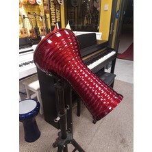 Puandorg Darbuka Döküm Kaliteli KIRMIZI  - Akort Ayarlı ( Taşıma Çantası+Metod)