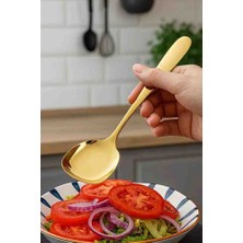 Şirin Aksesuar Home Gold Metal Servis Kaşığı