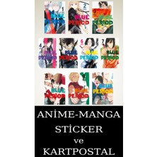 Gerekli Şeyler Yayıncılık Blue Period 1-2-3-4-5-6-7-8-9-10 Manga Seti (10 Kitap) / Anime-Manga Sticker ve Kartpostal Hediyeli