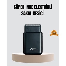 Uravas Store Kompakt Şarjlı Tıraş Makinesi Çift Yönlü Bıçaklı 45 Dakika Kullanım Süreli