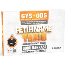 Bekir Çelik Kitapları Gys - Üds Fetihname Tarih Soru Bankası