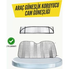 Nemere İthalat Metalize Reflektörlü Katlanabilir Araç Güneşliği – Yüksek Performanslı Isı ve Uv Korumas�
