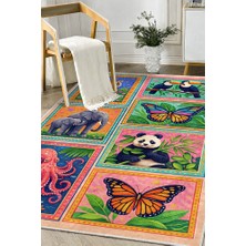 Lioara Home Animals Dijital Baskılı Halı – Modern, Kaymaz Taban, Salon & Oturma Odası Için Halı