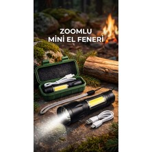 Nuveden Dayanıklı Metal Gövdeli El Feneri, Gece ve Kamp Kullanımı Için