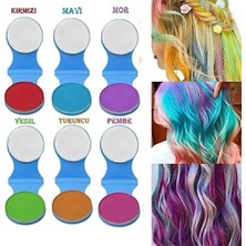 Nuveden 6'lı Geçici Saç Tebeşiri Seti