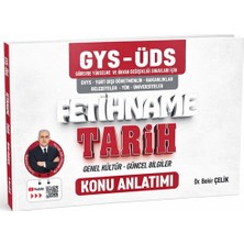 Bekir Çelik Kitapları Gys - Üds Fetihname Tarih Konu Anlatımı