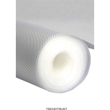 Nuveden Mutfak Kaydırmaz Şeffaf Raflık Kaymaz Dolap Içi Çekmece Örtüsü Pvc 45X300 cm Koruyucu Eva Ka