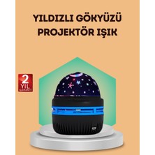 Calperia USB Galaxy Projektör Lamba – Romantik Atmosfer, Çocuk Odası, Parti ve Düğün Işığı - Lisinya