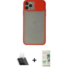 İlk El Grup Ieg™ iPhone 11 Pro Max Kılıf Vadi Çizgi - Siyah 20D Premium Cam Ekran Koruyucu + Şeffaf Kamera Lens Koruma Cam