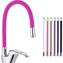 Uravas Store Mix Kuğu Mutfak Evye Batarya Renkli Oynar Başlıklı Pembe