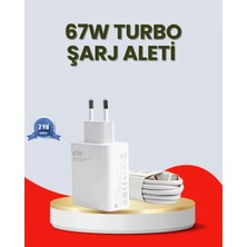 Nemere İthalat 67 Watt Ultra Hızlı Şarj Adaptörü  Redmi 9 10 12C Uyumlu Nemere Ithalat