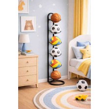 Doffo Metal Top Sepeti Çok Katlı Top Depolama Alanı Metal Top Sepeti ve Rafı Çok Renkli Top Sepeti