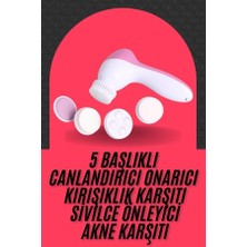 Uravas Store Cilt Temizleme Masaj Aleti 5 Başlıklı Akne Sivilce Önleyici