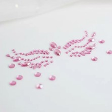 Marsilyan- Pembe Taşlı Makyaj Yüz Süsü