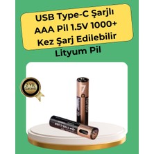 Uravas Store Aaa Boyutunda USB Şarjlı Pil – Kompakt Tasarım Geniş Uyumluluk