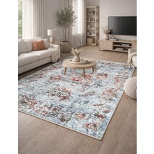 Lioara Home Vintage Dijital Baskılı Halı – Modern, Kaymaz Taban, Leke Tutmaz, Salon & Oturma Odası Için