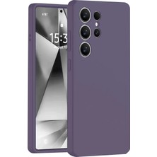 Mey İthalat Mey Ithalat®  Samsung Galaxy S25 Ultra Kılıf Nano Içi Kadife Silikon - Mor
